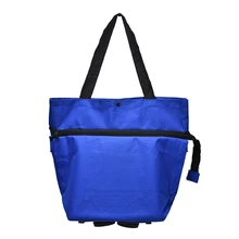 1 шт. синяя/красная складная тележка для покупок на колесах складные сумки багажная сумка легкая тележка