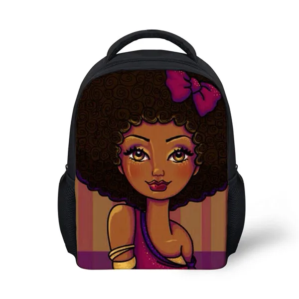 Thikin афро милый школьный рюкзак для девочек для детей девочек с героями мультфильмов школьный рюкзак для девочек милые сумки на плечо для путешествий Mochila - Color: ALP923F
