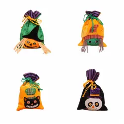 Drawstring Хэллоуин трюк или лечение Goody мешочки, мешочки для сладостей пакетик для закусок аксессуары для празднования Хеллоуина