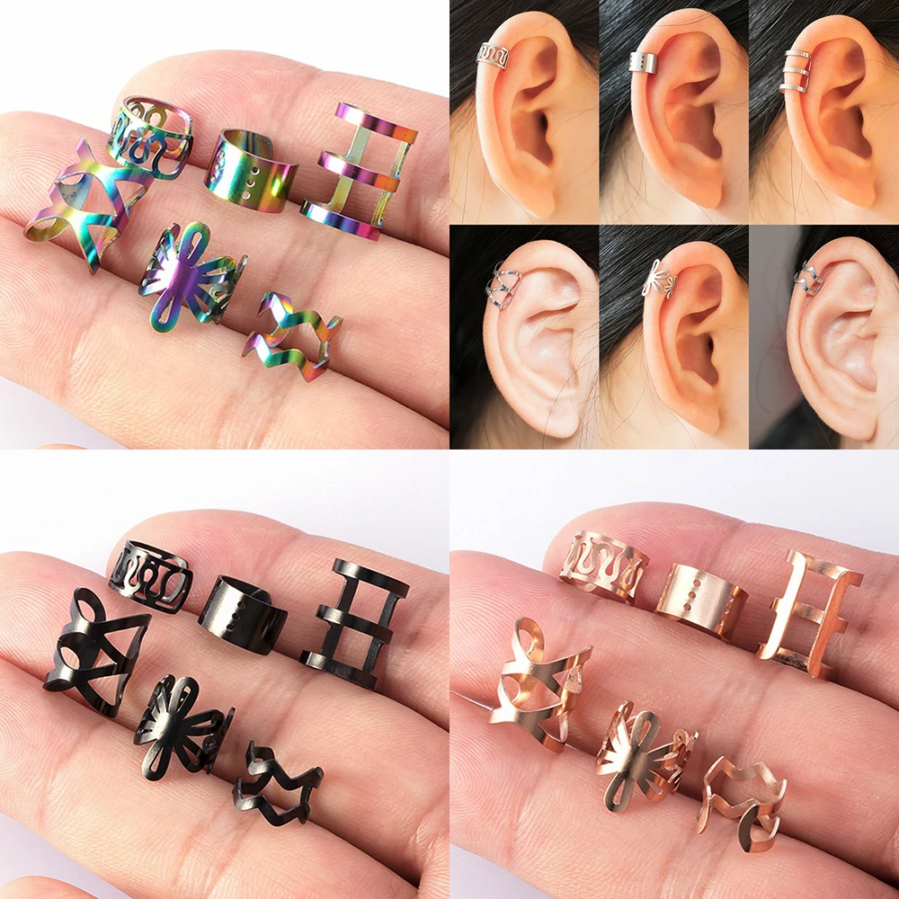 JWER Delicate Tassel Clip Earrings Female Buckle Ear Cuff No Piercings Fake  Cartilage Ear for Women 2023 Fashion Jewelry Gifts