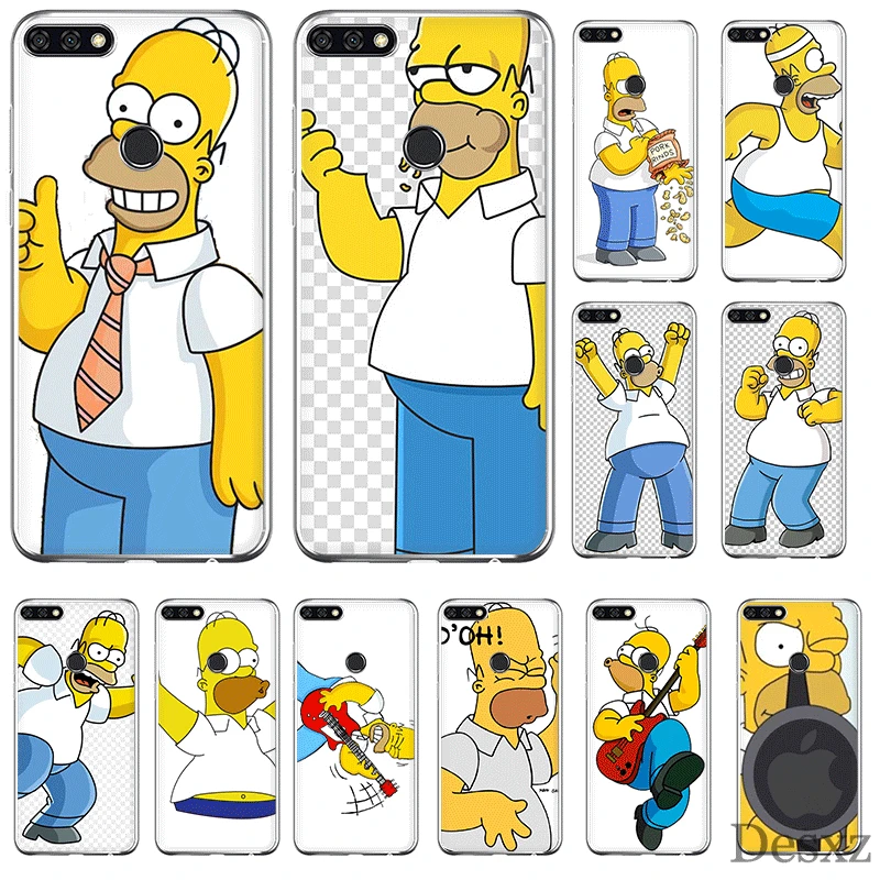 Чехол для мобильного телефона из ТПУ huawei P30 P20 P10 P8 P9 Lite Pro P Smart Z Plus чехол Homer J. Simpson |