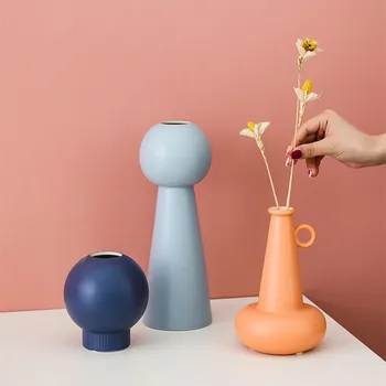 

Creative Giorgio Morandi Art Ceramic Flower Vase Fashion Living Room Ceramic Crafts Home Decorations Wedding Gifts R3082