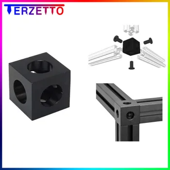 

openbuilds 2020 Aluminum Block Cube prism connector wheel regulator cube corner V-slot three way corner bracket 3D Printer parts