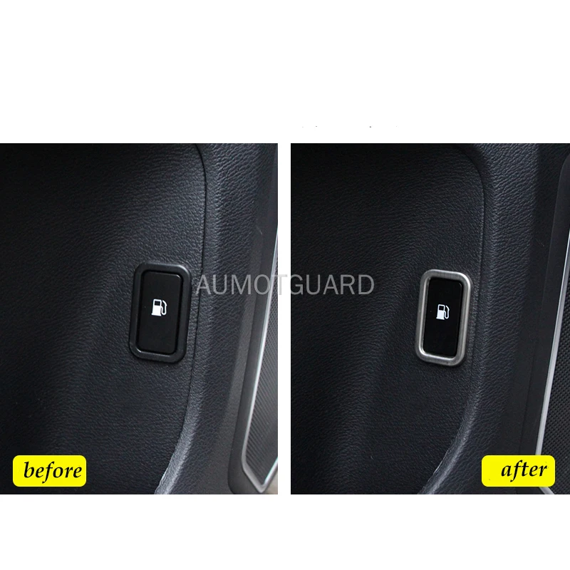 For Haval H9 20152019 Car Fuel Tank Switch Button Decorative Frame Stainless Steel Fuel Tank