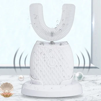 

Sonic Electric Toothbrush U type 360 degree teeth cleaning Waterproof electric toothbrush automatic intelligent whitening tooth