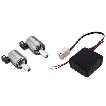 

2Pcs Car Transmission Solenoid Valve for Citroen & 1 Pcs HIFI Stereo Radio o Adapter AUX o Cable