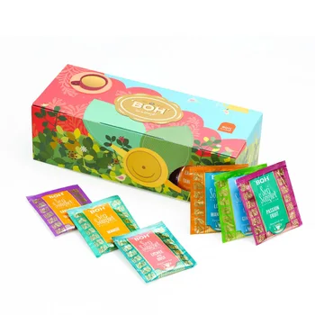 

Free shipping 60g/box Boh Malaysian pine leather series colorful series multi flavor tea