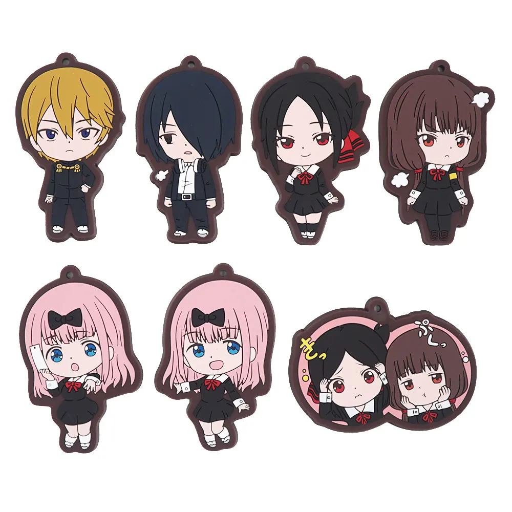 Kaguya-sama: Love Is War Anime Shinomiya Kaguya Fujiwara Chika Iino Miko Yu Ishigami резиновый брелок | Украшения и