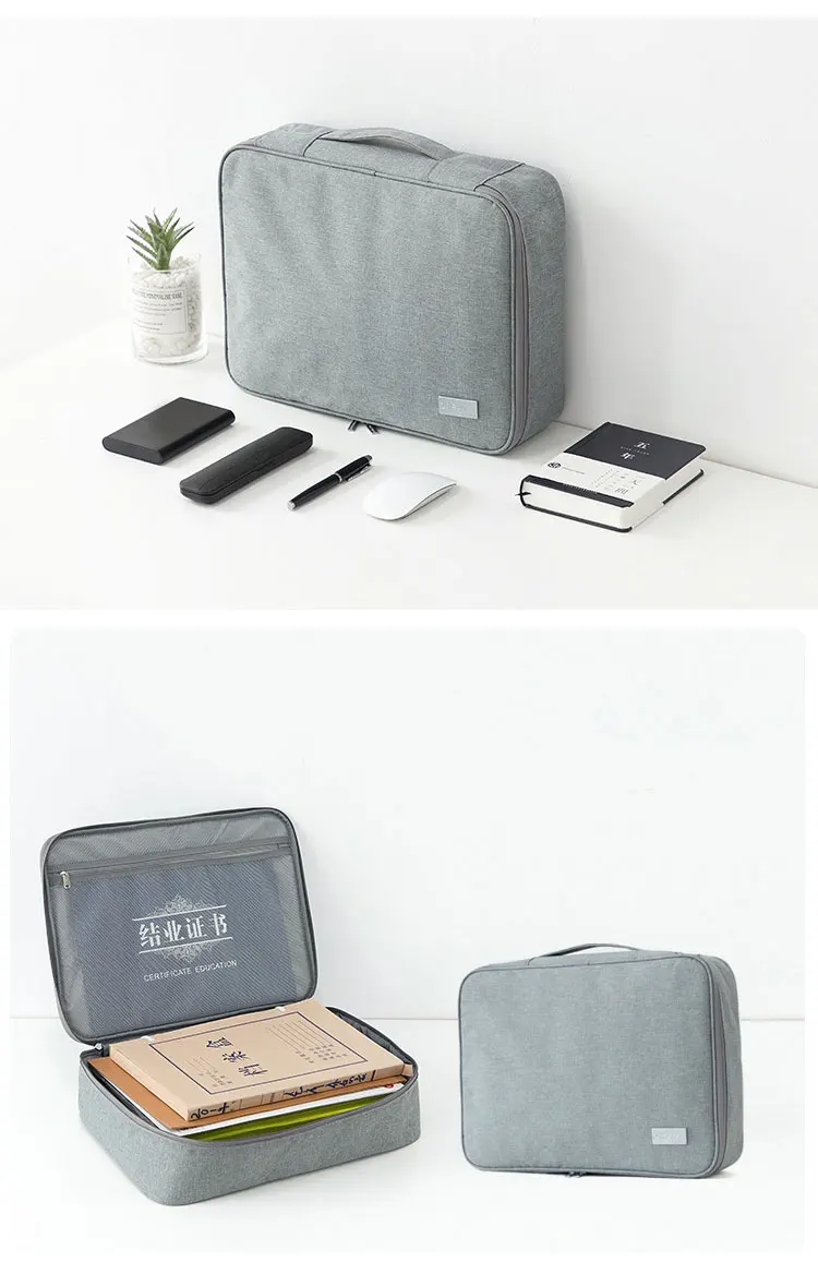 Document Passport Organizer Pouch Business Travel Ipad Passport Holder Cationic Cloth File Certificate Storage Bag Accessories