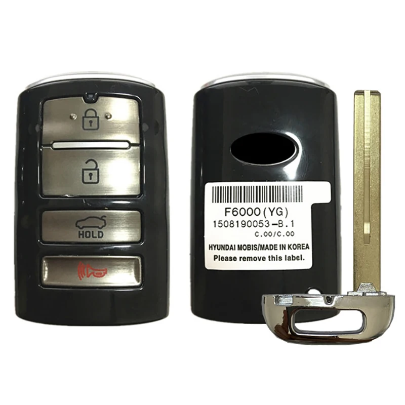 Оригинальный 4-кнопочный смарт-ключ CN051041 Hyundai с 47 чипом 433 МГц FCCID 95440-F6000 вставной