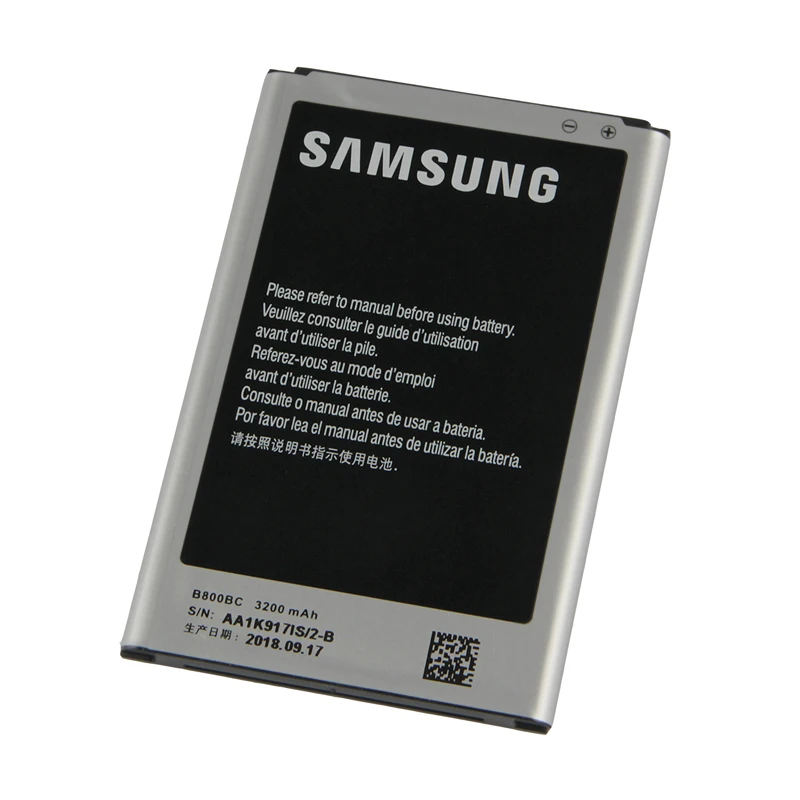 Оригинальная батарея samsung высокого качества B800BC для samsung GALAXY NOTE 3 N9008 N9002 N9005 N900 N9009 N9006 B800BE NFC 3200mAh
