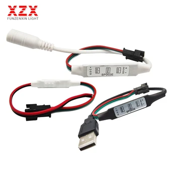 

DC5-24V SP002E 3Keys Mini RGB Controller Micro-Controler for Dream Full Color WS2811 WS2812 WS2812B Led Pixel Strip light