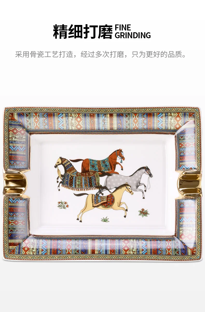 Пепельница для сигар, керамическая, простая, большая, для дома, гостиной, украшение, Подарочная коробка, посылка, керамическая пепельница для сигар, CLG-19KK1