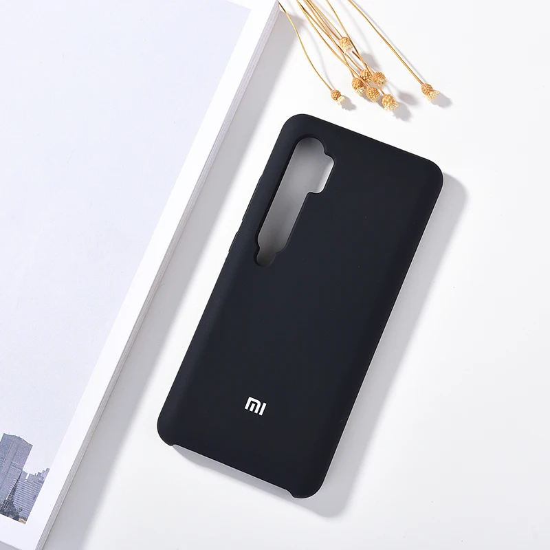 xiaomi leather case hard Official Xiaomi Mi Note 10 Pro/CC9 Pro Silky Silicone Cover Soft-Touch Finish Back Protective Shells For Mi Note10 Phone Case case for xiaomi Cases For Xiaomi