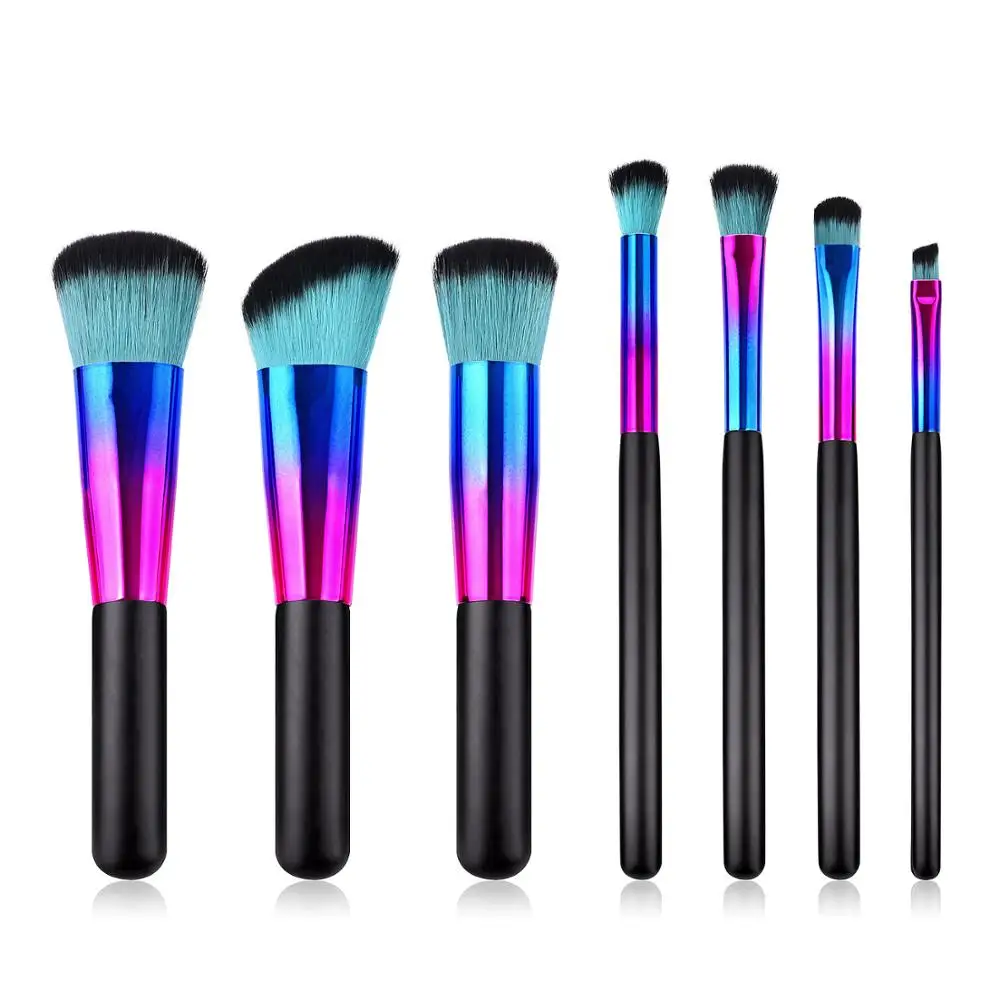 

YBLNTEK 7PCS Makeup Brushes Set Eyeshadow Foundation Powder Blusher Concealer Highlighter Make Up Brushes Cosmetic Beauty Tools