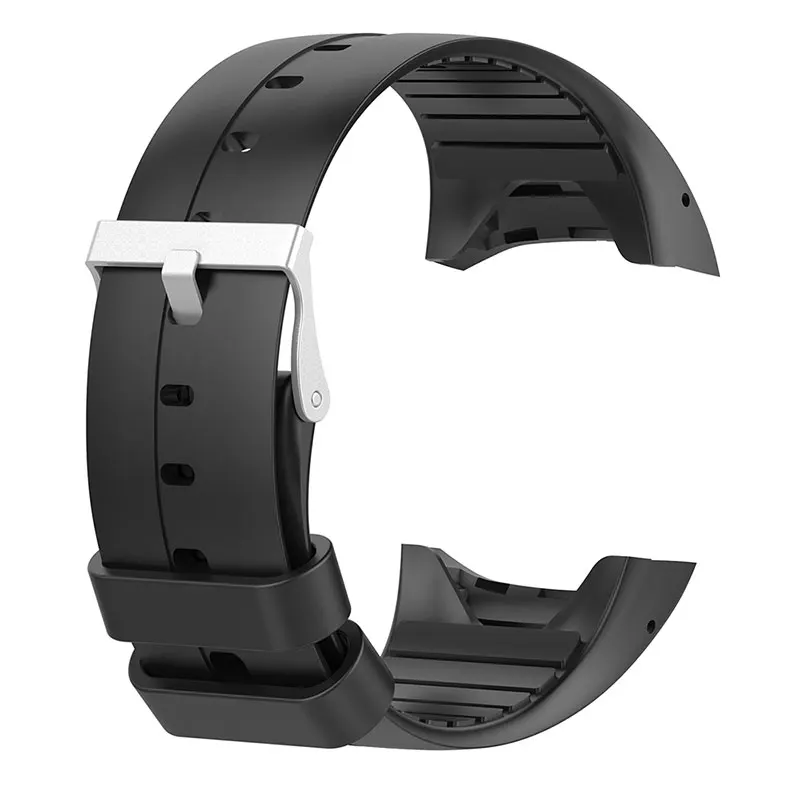 Black Силиконовый сменный Браслет для часов Polar M400 M430 gps работает умные спортивные умные наручные часы ремешок браслет - Цвет: Black