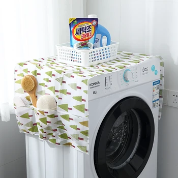 

Dust Covers Washing Machine Covers Washing Machine Cover with Pocket Household Washing Machine Cover Fridge Dust Cover