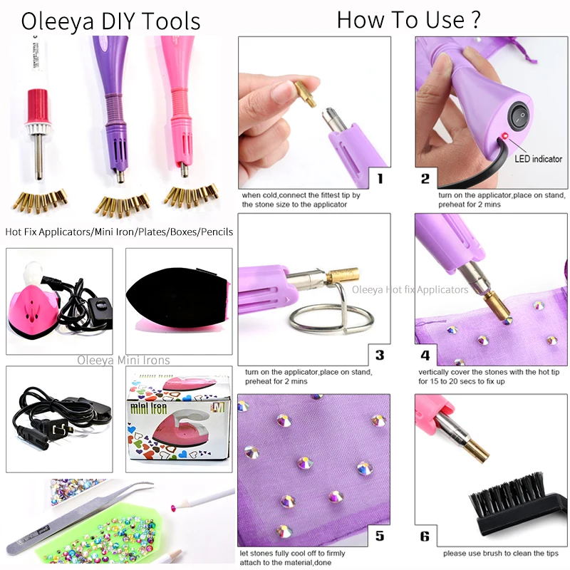 How to Use Oleeya hot fix applicator