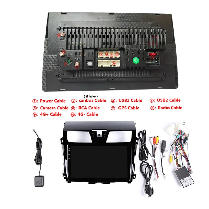 Perfect 10.1" Android Car DVD Multimedia Player GPS For Nissan TEANA 2013 2014 2015 2016 Altima car radio stereo navigator bluetooth 21