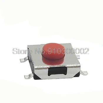 

100PCS/LOT 6*6*3.1 mm SMD Switch 4 Pin Touch Micro Switch Push Button Switches Red SMD Tact Switch 6x6x3.1