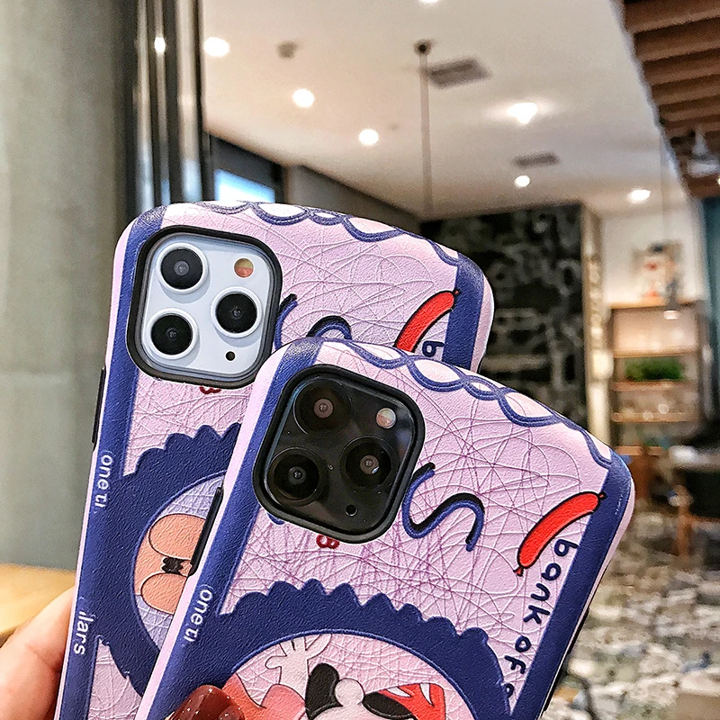 Забавные Чехлы для телефона Charlie коричневый для iphone 11Pro Max Xs MAX XR X 6 6s 7 8 plus 11 рельефная шелковая текстура мультипликационный чехол из ТПУ для пары