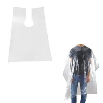 

50pcs Health Care Barber Wai Cloth Perm Hair Salon Haircut Wai Hairdressing Cape Disposable Cloth Shawl Disposable PE Apron