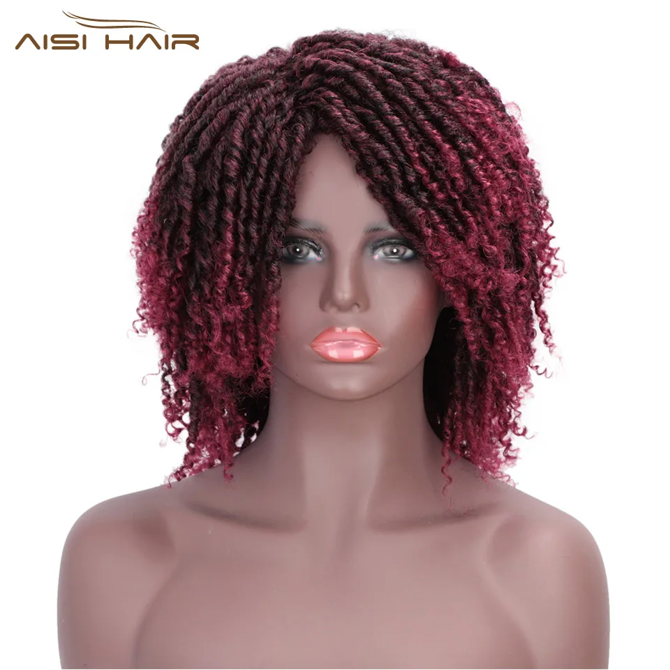 Парик I's a wig 6 дюймов короткий парик дредов вязанные крючком плетеные парики для