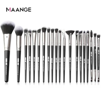 

20pcs MAANGE Wooden Makeup Brushes Set Professional With Natural Hair Foundation Powder Eyeshadow For Makeup Bursh Tool