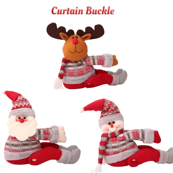

Christmas Curtain Buckle Window Christmas Decoration Christmas Gift Cute Cartoon Doll Curtain Buckle