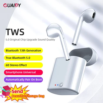 

6D Stereo i8 Bluetooth Earphone TWS In Ear Wireless For iPhone Samsung Huawei Charging Box Earbuds Handsfree Call Headsets
