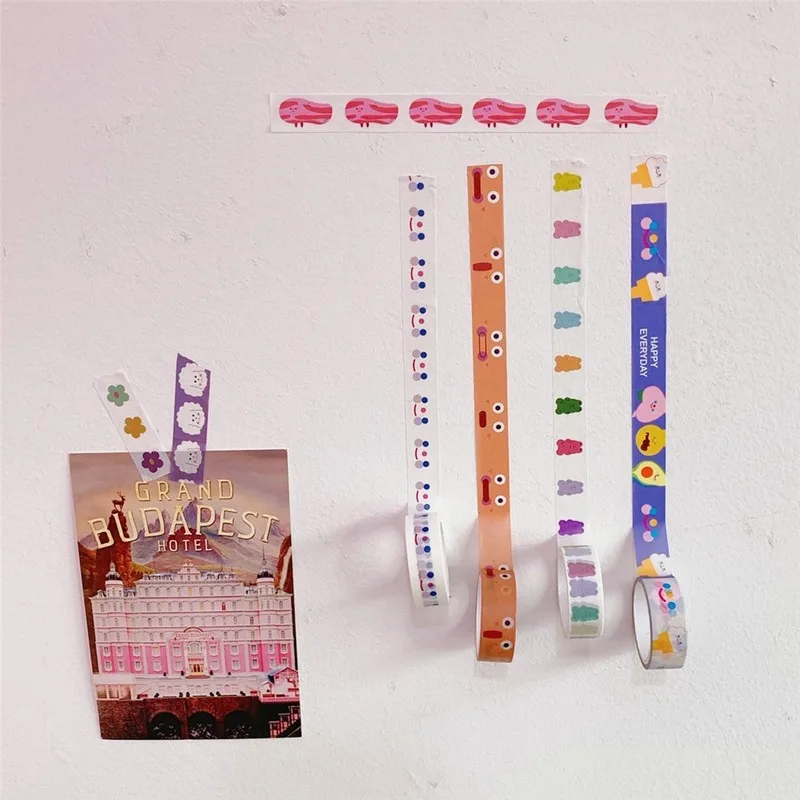 Adorable Cloud Smile Adhesive Decorative Tape for Scrapbooking and Journaling