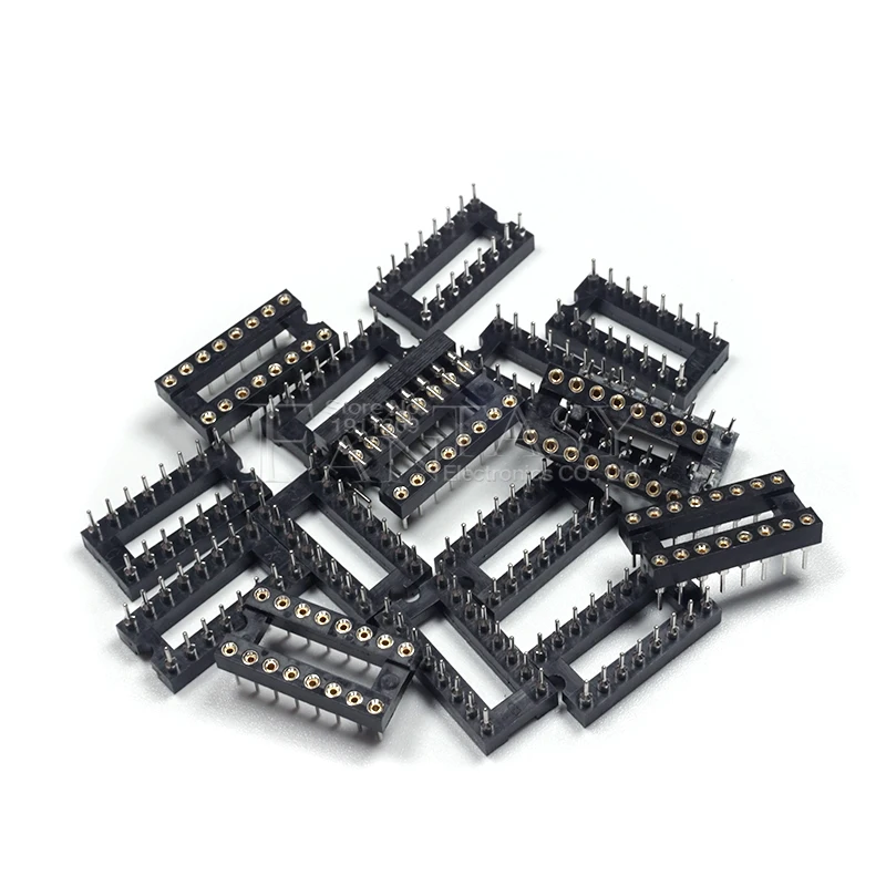 10 шт. DIP 16 круглое отверстие контактов 2 54 мм DIP16 IC розетки адаптер тип пайки