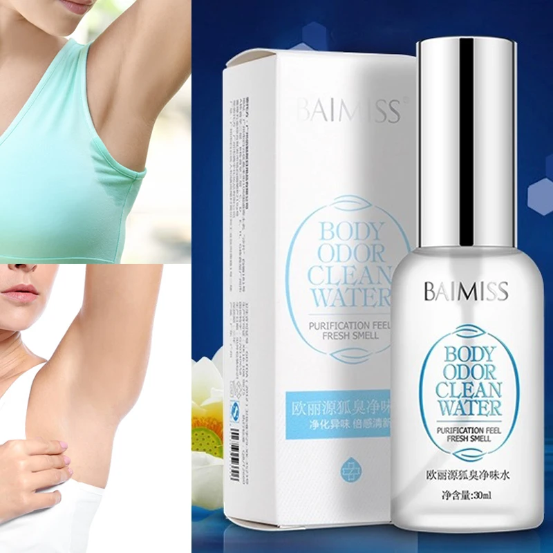 Hot Body Odor Clean Water Deodorants Herbal Antiperspirants Spray 30ML J3