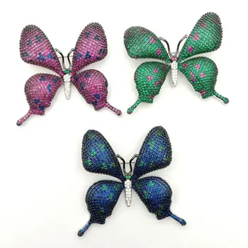 

Cubic Zirconia Crystal Butterfly Brooch Pin Women Jewelry Dress Accessories Pin