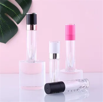 

1 pc ABS Lip Gloss Tube Empty Plastic Lip Balm Bottle With Clear Body Small Lipstick Samples Vials Cosmetics Container Sale
