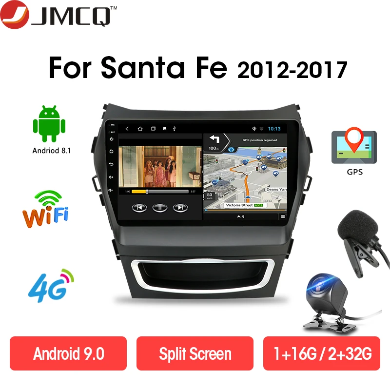 JMCQ автомобильный аудио навигация Android плеер радио GPS Мультимедиа Стерео для Hyundai