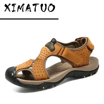 

New Casual Men's Beach Solid Casual Breathable Flat Sandals Men's Comfortable Lightweight Outdoor Sandals Dropshipping