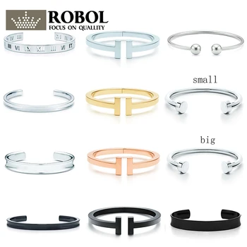 

SL 09 Original 925 Sterling Silver Classic Elegant Fashion Open Bracelet Women's Girls DIY Jewelry Gift Free Shipping Wholesale