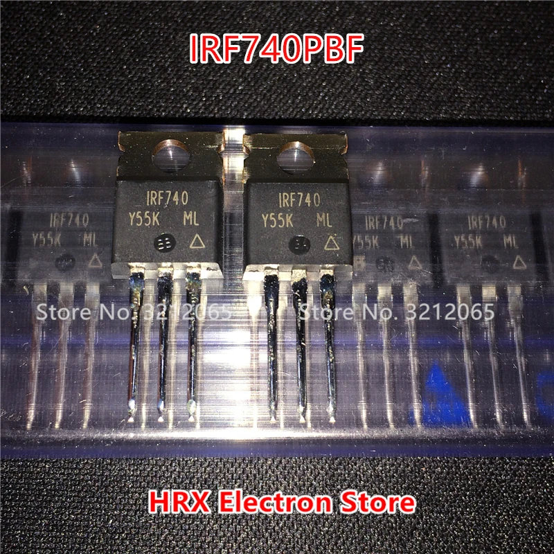 Импорт IRF740PBF IRF740-220 400V 10A MOSFET 10 шт./лот
