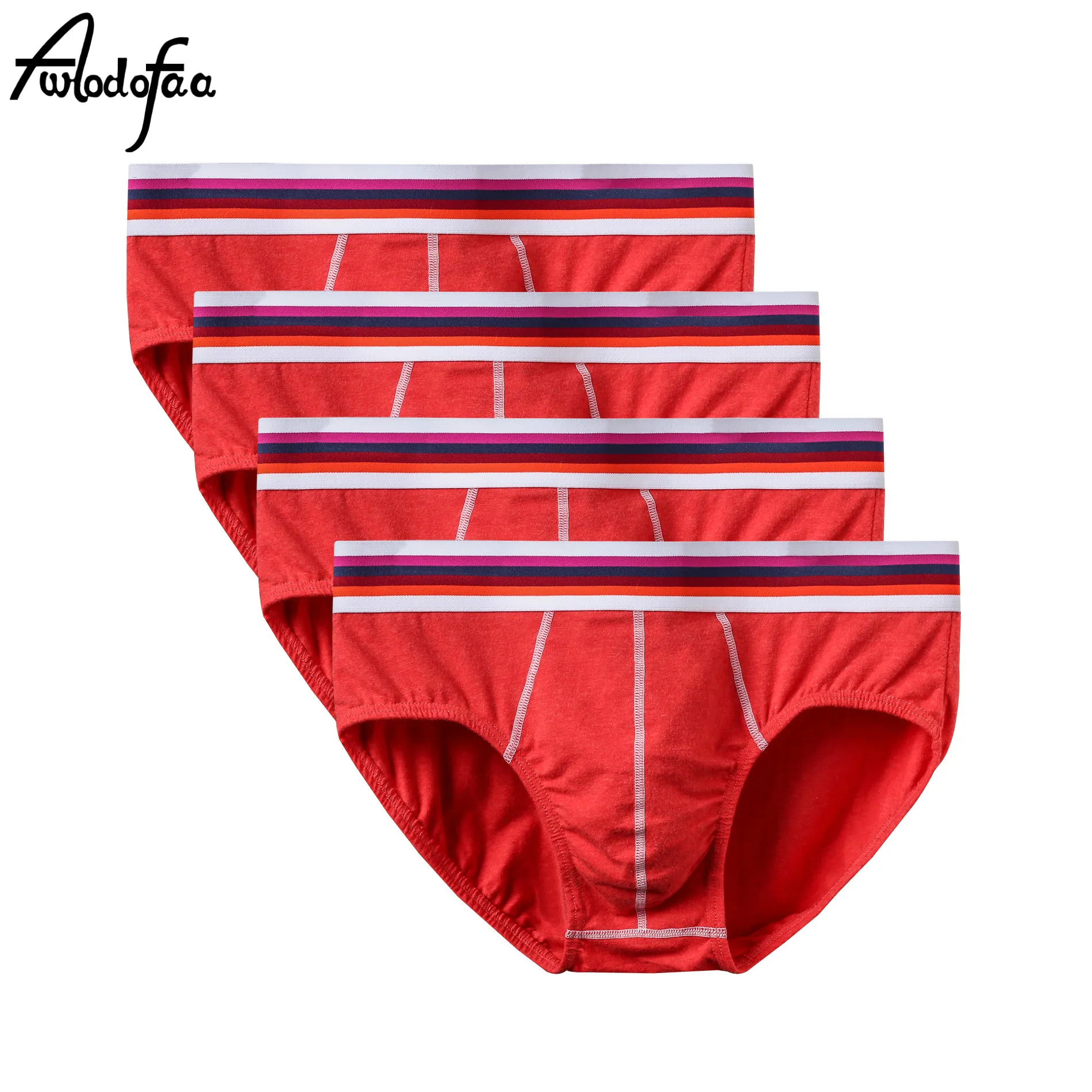 4Pcs/lot Fashion Breathable Panties Men's Underwear New Briefs Shorts