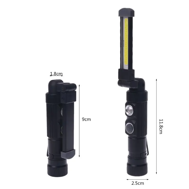 USB аккумуляторная Рабочая лампа портативный Открытый фонарик Магнитный светодиодный фонарь с вешалкой-крючком