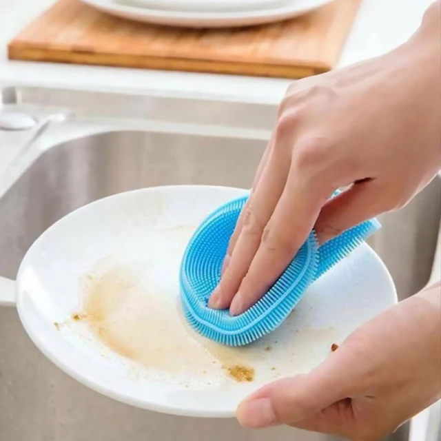 Multi-Purpose Dishwashing Silicone Cleaning Brush Heat-Resistant Mat Dish  Towel Washing Rags Kitchen Tools Kitchenware Dishcloth