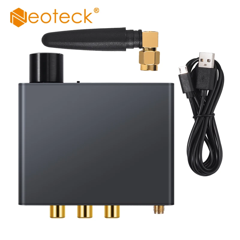 Neoteck ЦАП с усилителем для наушников 192 кГц Bluetooth V5.0 Поддержка AptX AAC SBC цифро