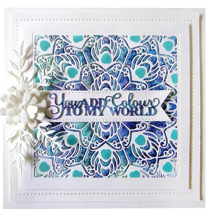 

Peacock Beautiful Friend Words Metal Cutting Dies For DIY Scrapbooking Photo Album Embossing Paper Cards Crafts Cut Dies