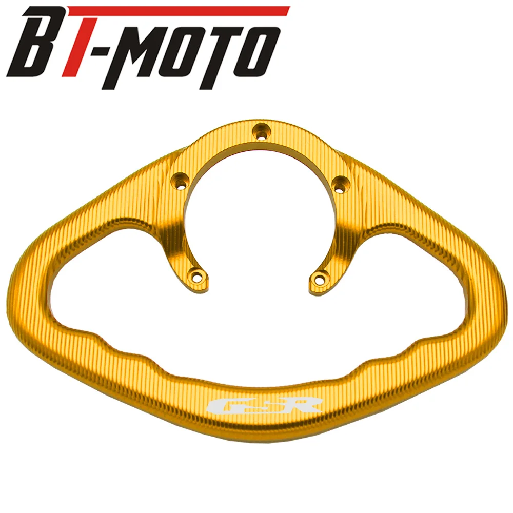 CNC мотоцикл пассажирский газовый топливный бак ручка поручень для SUZUKI GSR400 600 750 GSX-S750 GSX-S1000 - Цвет: Gold