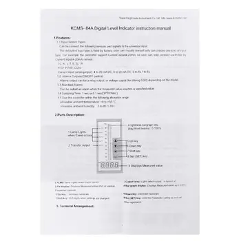

4-20mA DC Water Liquid Level Pressure Controller with 4-ways Relay DC24V Output 35ED