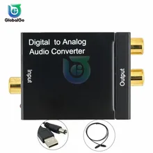 Digital to Analog Audio Converter Adapter Digital Optical Fiber Coaxial Signal to Analog Home Audio Decoder Amplifier for DVD цена Digital to Analog Audio Converter Adapter Digital Optical Fiber Coaxial Signal to Analog Home Audio Decoder Amplifier for DVD цены онлайн