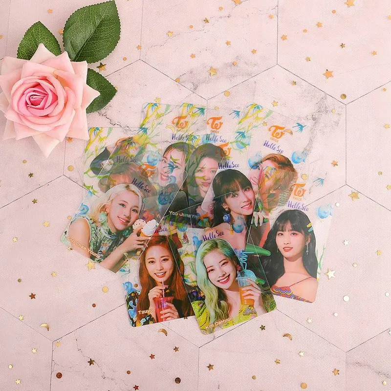 10Pcs/Set Blackpink TWICE KILL THIS LOVE Album Transparent Photo Card For Fans Gift