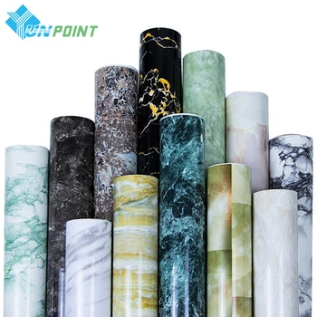 

0.4x3m Kitchen Oil-proof Sticker Self-adhesive Marble Pattern Wall Sticker Countertop Desktop Cabinet Stove Waterproof Wallpaper