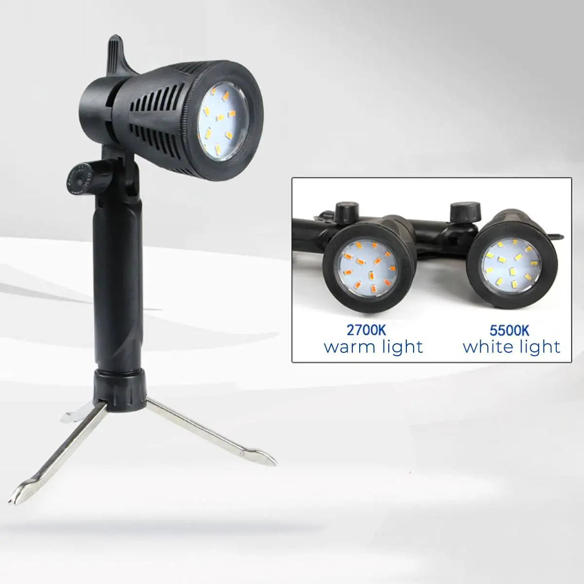 

LED Photography Photo Studio Light Lamp Camera Softbox Tripod Stand Bulb For Light Tent White Warm Light 5500K/2700K 6W